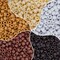 1000PCS 6x9mm Pony Beads Bulk, 5 Styles Brown Pony Beads for Bracelets Making Kit, Kandi, Hair Braids Crafts for Jewelry Making (Brown)